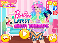 Игра Крутое окрашивание волос Барби Игра Крутое окрашивание волос Барби