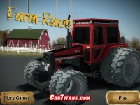 Игра Гонки на тракторах по ферме Игра Гонки на тракторах по ферме
