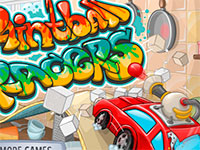 Игра Пейнтбол гонки Игра Пейнтбол гонки