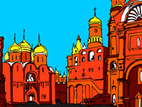 Игра Раскраска для детей Кремль Игра Раскраска для детей Кремль