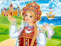 Игра Русский народный костюм раскраска для детей Игра Русский народный костюм раскраска для детей