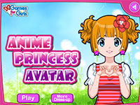 Игра Аниме принцесса на аватаре