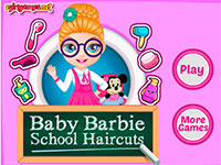 Игра Барби в школе причесок