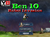 Игра Бен 10 нашествие роботов