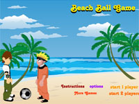Игра Бен 10 пляжный волейбол