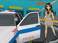 Игра Девушка полицейский одевалка