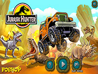 Игра Динозавр в машине убивает других динозавров