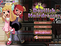 Игра Для девочек Ангел и демон парикмахер