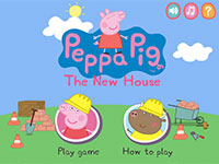 Игра Для девочек Свинка Пеппа строит дом