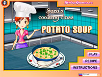 Игра Кухня Сары: картофельный суп