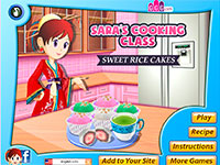 Игра Кухня Сары: рисовые пирожные