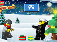 Игра Лего полиция и похитители подарков