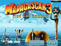 Игра Мадагаскар поиск чисел