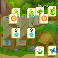 Игра Маджонг бабочки на цветах