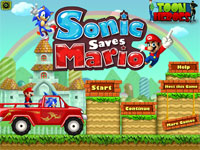 Игра Марио и Соник - спасение друга