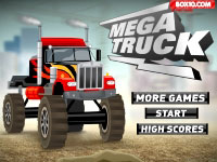 Игра Мега грузовик на дороге
