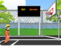 Игра Наруто играет в баскетбол