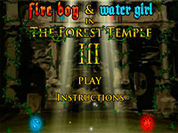 Игра Огонь и вода в лесном храме 3