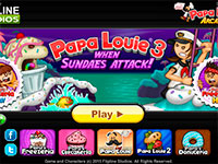 Игра Папа Луи 2 атака мороженого
