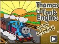 Игра Паровозик Томас - раскраска для детей