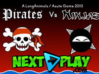 Игра Пираты Карибского моря против ниндзя
