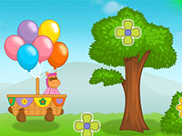 Игра Полет на воздушных шарах для детей 3-4 лет