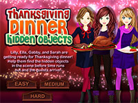 Игра Помоги девочкам с поисками в день Благодарения