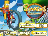 Игра Прикол Симпсоны на велосипедах