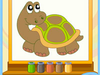 Игра Раскраска для детей Черепаха