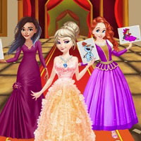 Игра Раскраска для девочек - принцесса в замке