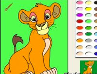 Игра Раскраска лев для детей