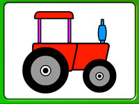Игра Раскраски трактор для мальчиков