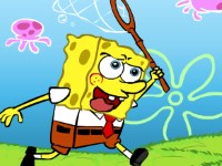 Игра Спанч Боб в погоне за медузами
