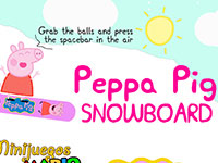 Игра Свинка Пеппа сноуборд