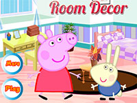 Игра Свинка Пеппа украшает комнату