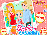Игра Барби и Кен и дочка