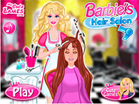 Игра Барби - парикмахер
