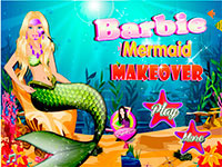 Игра Барби: подводный салон красоты