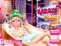 Игра Барби принимает ванну