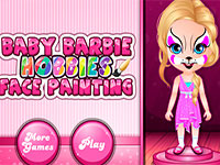 Игра Барби рисовать на лице