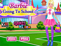 Игра Барби школьная мода