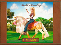 Игра Барби гонки на лошадях
