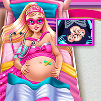 Игра Беременная мама рожает в больнице