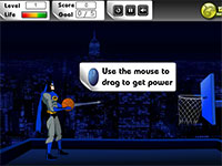 Игра Бэтмен играет в баскетбол