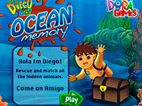 Игра Диего под водой