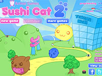 Игра Для девочек кот суши
