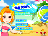 Игра Для девочек пляжный переполох