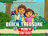 Игра Для девочек Сокровища на пляже