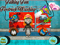 Игра Говорящий кот Том и пожарная машина
