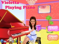 Игра Играем на пианино вместе с Виолеттой